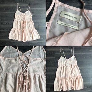 Urban Outfitters Lace-up Slip Dress
